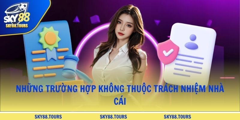 Những trường hợp không thuộc trách nhiệm nhà cái