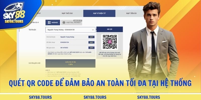 Quét QR code để đảm bảo an toàn tối đa tại hệ thống